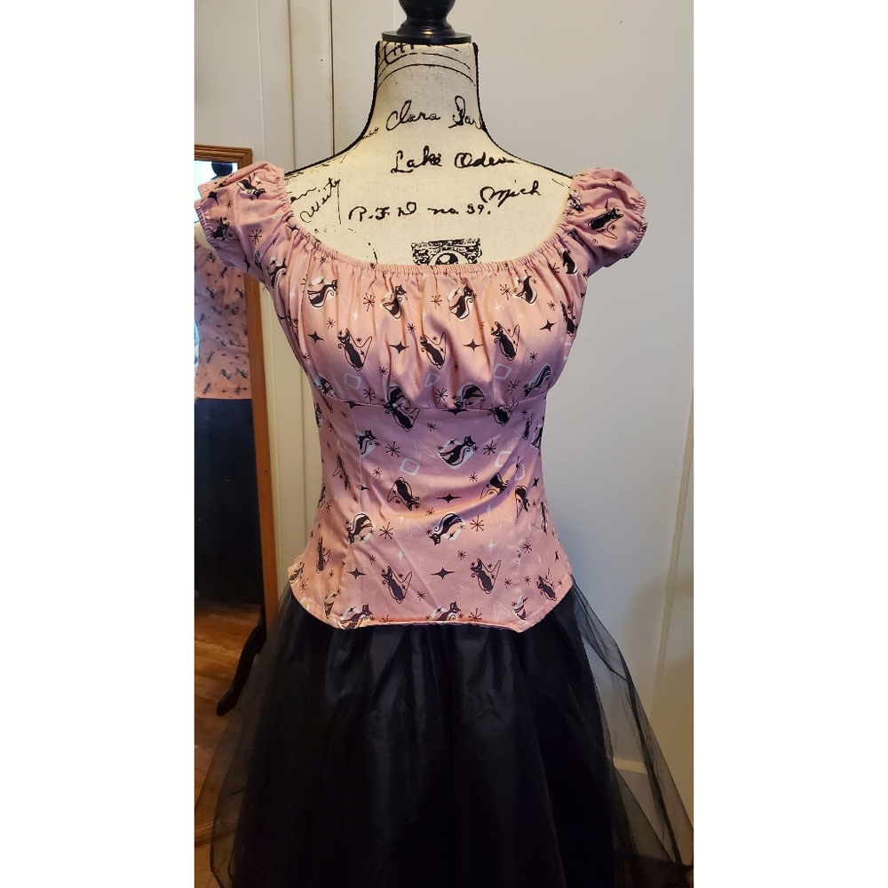 Hand made retro peasant blouse GUC